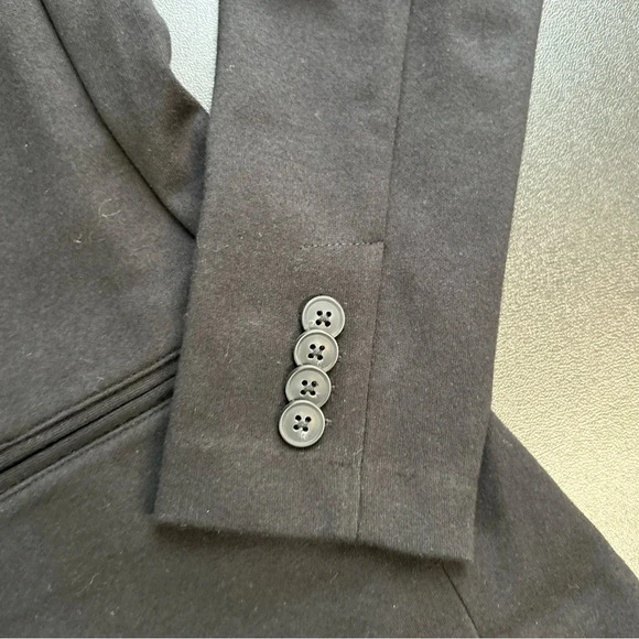 Women's Small Port Authority Black Stretchy Soft Shell Career 2 Button‎ Blazer - Picture 5 of 15